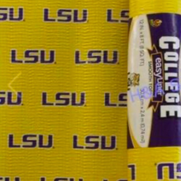 NWT LSU Tigers Smooth Top Non-adhesive Shelf Drawer Liner 20" x 5' (4 available) - Picture 8 of 12